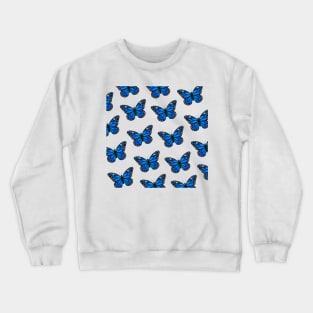 Monarch Butterfly - Blue Crewneck Sweatshirt